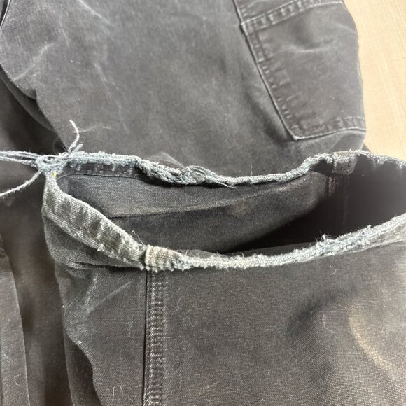 Carhartt Duck Canvas Pants Men's 38X32 Dungaree Fit B11 BLK Black - Picture 10 of 16